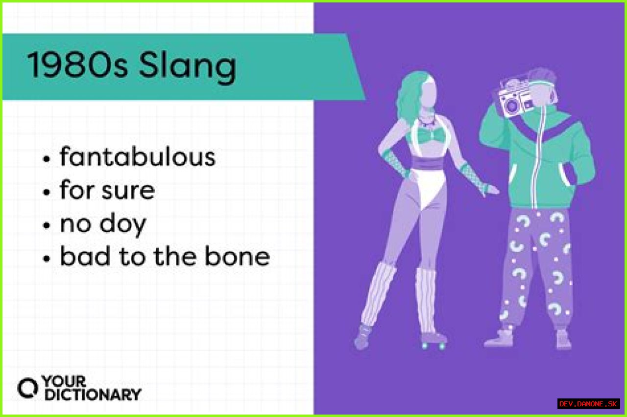 Totally Tubular: The Vibrant World Of 1980s Slang